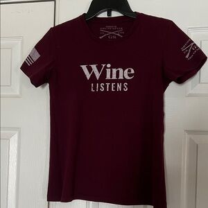 Grunt Style Burgundy Wine Listens Tee